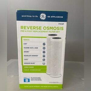 Genuine OEM GE SmartWater Reverse Osmosis Replacement Filter Set of 2 FX12P